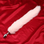 Pink Fox Tail Anal Plug