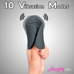 Beat Stroker: Powerful Vibrating Ribbed Male Masturbator with USB Charging - Image 4