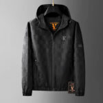 Men's Casual Hooded Streetwear Jacket with Stretch Fabric
