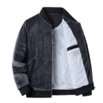 ANSZKTN Men's Winter Cardigan Hoodie with Velvet Trim – Waterproof, Breathable