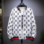 Men's Hooded Streetwear Casual Jacket with Bold Print