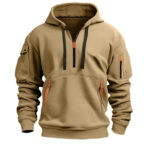 High Quality Men's Tactical Outdoor Cropped Oversized Hoodie