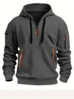High Quality Men's Tactical Outdoor Cropped Oversized Hoodie