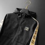 Men's Hooded Casual Autumn Streetwear Jacket with Stretch Fabric