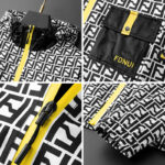 Men's Hooded Streetwear Casual Jacket with Print Autumn Fashion