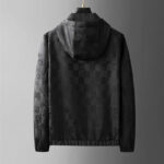 Men's Casual Hooded Streetwear Jacket with Stretch Fabric