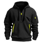 High Quality Men's Tactical Outdoor Cropped Oversized Hoodie