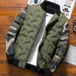 Men's Winter Camouflage Bomber Jacket, Thick Polyester, M-5XL