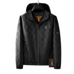 Men's Casual Hooded Streetwear Jacket with Stretch Fabric