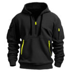High Quality Men's Tactical Outdoor Cropped Oversized Hoodie