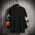 Men Casual Hoodie Sweatshirt Vintage Painted