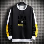 SFABL 2021 New Fashion Patchwork Sweatshirt Men